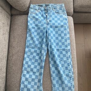 Checkered Jeans